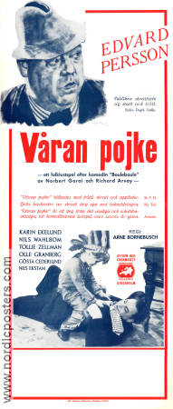 Våran pojke 1936 movie poster Edvard Persson Tollie Zellman Nils Ekstam Arne Bornebusch Kids