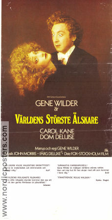 The World´s Greatest Lover 1977 movie poster Carol Kane Dom DeLuise Gene Wilder