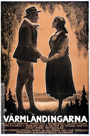 Värmländingarna 1921 movie poster Anna Q Nilsson