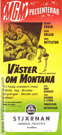 Väster om Montana 1964 poster Buddy Ebsen Keir Dullea Lois Nettleton Burt Kennedy