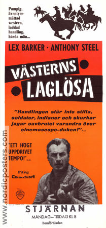 Västerns laglösa 1964 poster Lex Barker Pierre Brice Anthony Steel Harald Reinl