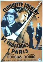 I Met Him in Paris 1937 movie poster Claudette Colbert