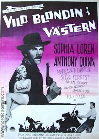 Heller in Pink Tights 1960 movie poster Sophia Loren Anthony Quinn