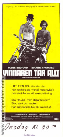 Vinnaren tar allt 1970 poster Robert Redford Michael J Pollard Lauren Hutton Sidney J Furie Motorcyklar