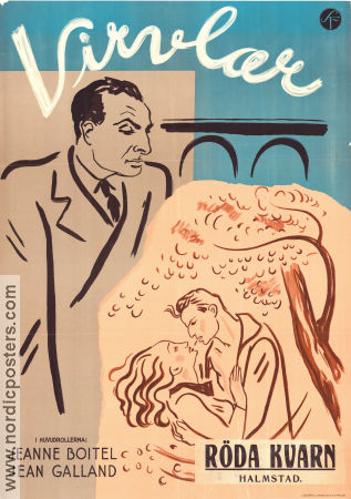 Remous 1935 movie poster Jeanne Boitel Jean Galland Maurice Maillot Edmond T Gréville Art Deco Artistic posters