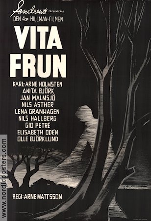 Vita frun 1961 movie poster Karl-Arne Holmsten Anita Björk Nils Asther Nils Hallberg Arne Mattsson Find more: Hillman