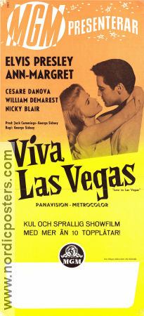 Viva Las Vegas 1964 poster Elvis Presley Ann-Margret Cesare Danova George Sidney Musikaler