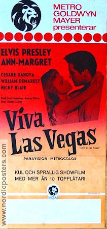 Viva Las Vegas 1964 poster Elvis Presley Ann-Margret Cesare Danova George Sidney Musikaler