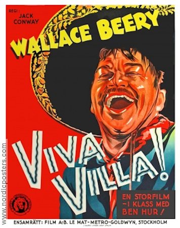 Viva Villa 1935 movie poster Wallace Beery