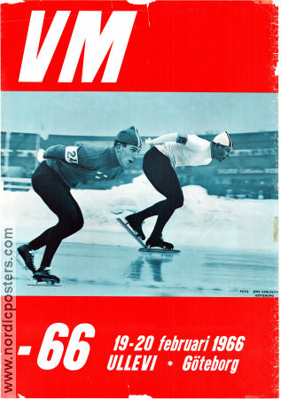VM skridsko Ullevi 1969 poster Jonny Nilsson Winter sports Sports