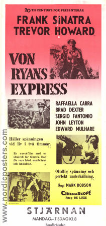 Von Ryan´s Express 1965 poster Frank Sinatra Trevor Howard Raffaella Carra Mark Robson Tåg Krig