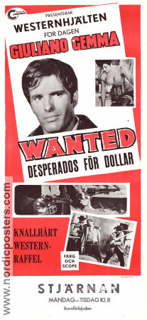 Wanted desperaos för dollar 1967 poster Giuliano Gemma German Cobos Teresa Gimpera Giorgio Ferroni