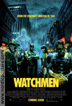 Watchmen 2009 movie poster Jackie Earle Haley Malin Akerman Billy Crudup Zack Snyder From comics Find more: DC Comics