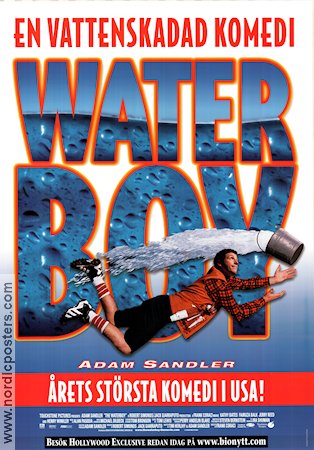 The Waterboy 1998 poster Adam Sandler Frank Coraci