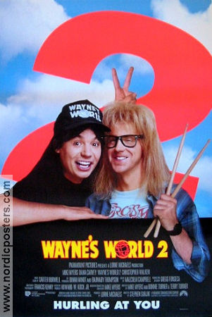 Wayne´s World 2 1993 movie poster Mike Myers Dana Carvey Christopher Walken Stephen Surjik