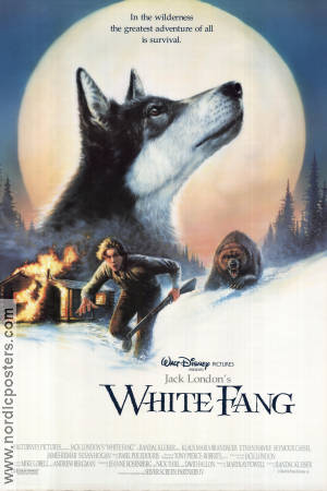 White Fang 1988 poster Klaus Maria Brandauer Text: Jack London Hundar