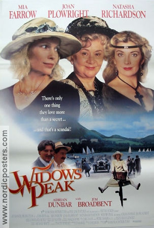 Widow´s Peak 1994 movie poster Mia Farrow Joan Plowright Natasha Richardson John Irvin