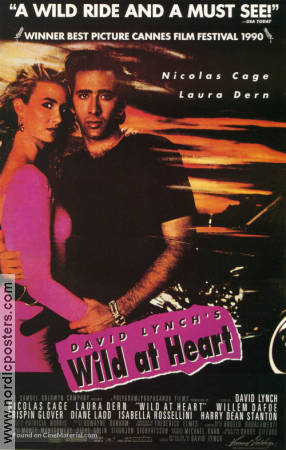 Wild At Heart 1990 movie poster Nicolas Cage Laura Dern David Lynch