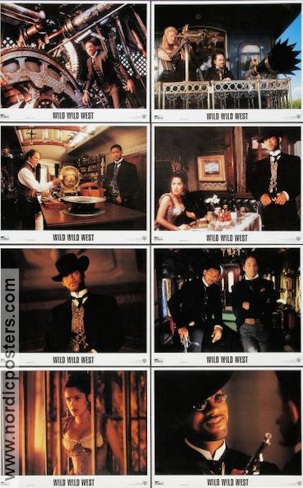Wild Wild West 1999 lobby card set Will Smith Kevin Kline Kenneth Branagh Salma Hayek