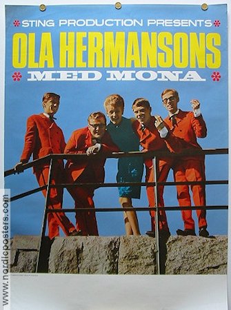 Ola Hermansons med Mona 1968 poster Find more: Concert poster Find more: Dansband Rock and pop