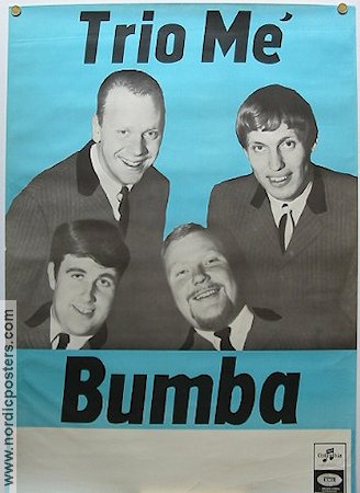 Trio me´ Bumba 1968 poster Find more: Concert poster Find more: Dansband Rock and pop