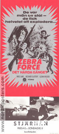 The Zebra Force 1976 poster Mike Lane Richard X Slattery Glenn Wilder Joe Tornatore