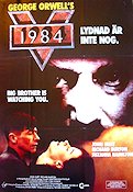 Nineteen Eighty-Four 1984 movie poster John Hurt Richard Burton Suzanna Hamilton Michael Radford