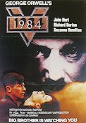 Nineteen Eighty-Four 1984 movie poster John Hurt Richard Burton Suzanna Hamilton Michael Radford