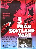 3 från Scotland Yard 1958 poster Montgomery Tully Poliser