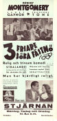 3 friare söka fästmö 1938 poster Janet Gaynor Robert Montgomery Franchot Tone Richard Thorpe