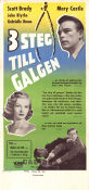 3 Steps to the Gallows 1953 movie poster Scott Brady Mary Castle John Blythe John Gilling