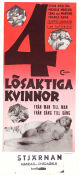 4 lösaktiga kvinnor 1964 poster Franca Rame Carlo Giuffre Carlo Bagno Mino Guerrini