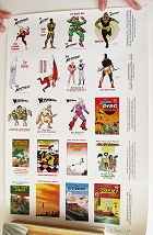 The Mysterians Cartoon characters Signed 1999 poster 