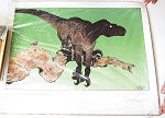 Limited litho Utahraptor Signed No 381 of 500 1996 poster 