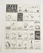 26 Cartoonists I Have Recently Met Signed No 78 of 100 2008 poster 