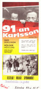 91:an Karlsson 1946 movie poster Gus Dahlström Holger Höglund Fritiof Billquist Thor Modéen Siv Thulin Hugo Bolander Poster artwork: Rudolf Petersson From comics