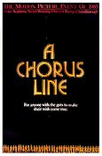 A Chorus Line 1985 movie poster Michael Bennett Audrey Landers Richard Attenborough Musicals