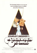 A Clockwork Orange 1971 movie poster Malcolm McDowell Patrick Magee Michael Bates Stanley Kubrick Writer: Anthony Burgess