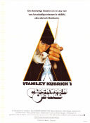 A Clockwork Orange 1971 movie poster Malcolm McDowell Patrick Magee Michael Bates Stanley Kubrick Writer: Anthony Burgess