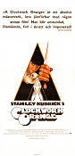 A Clockwork Orange 1971 movie poster Malcolm McDowell Patrick Magee Michael Bates Stanley Kubrick Writer: Anthony Burgess
