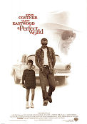 A Perfect World 1993 movie poster Kevin Costner Laura Dern TJ Lowther Clint Eastwood Cars and racing Kids