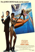 A View to a Kill 1985 movie poster Roger Moore Tanya Roberts Christopher Walken Grace Jones John Glen Bridges