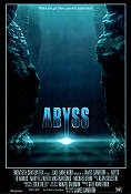 The Abyss 1989 movie poster Ed Harris Michael Biehn James Cameron