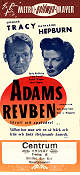 Adam´s Rib 1949 movie poster Spencer Tracy Katharine Hepburn George Cukor