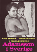 Adamsson i Sverige 1966 movie poster Hans Ernback Christina Schollin Margaretha Krook Stig Ossian Ericson