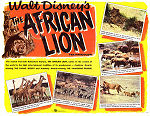 The African Lion 1955 movie poster James Algar Cats Documentaries