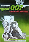 Dr No 1962 movie poster Sean Connery Ursula Andress Terence Young Writer: Ian Fleming Agents