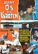 Agent 0.5 och kvarten 1968 movie poster Arne Källerud Rolf Bengtsson Claes Fellbom Agents Ships and navy