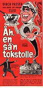 Åh en sån tokstolle 1967 movie poster Dirch Passer Denmark