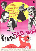Oh Men Oh Women! 1957 movie poster Dan Dailey Ginger Rogers David Niven Nunnally Johnson